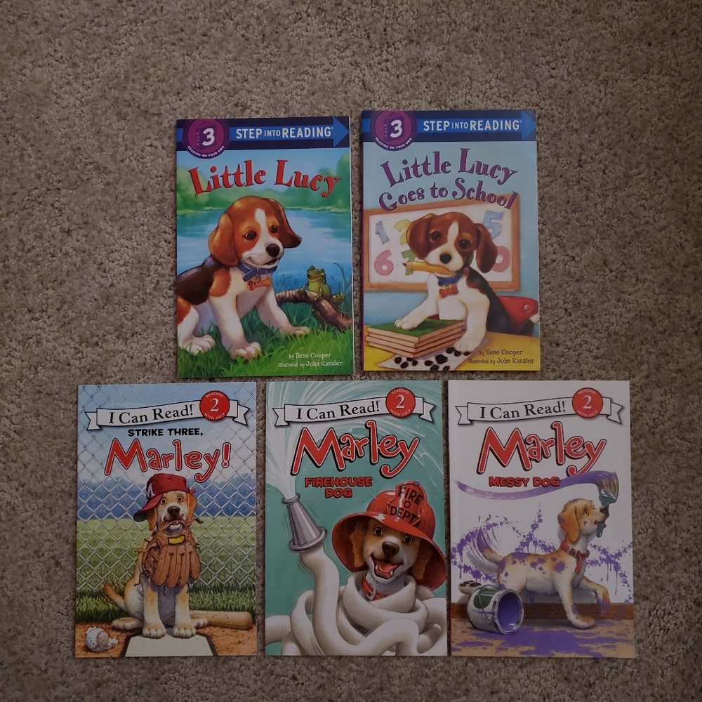 Five Early Reader Books Theme Dogs